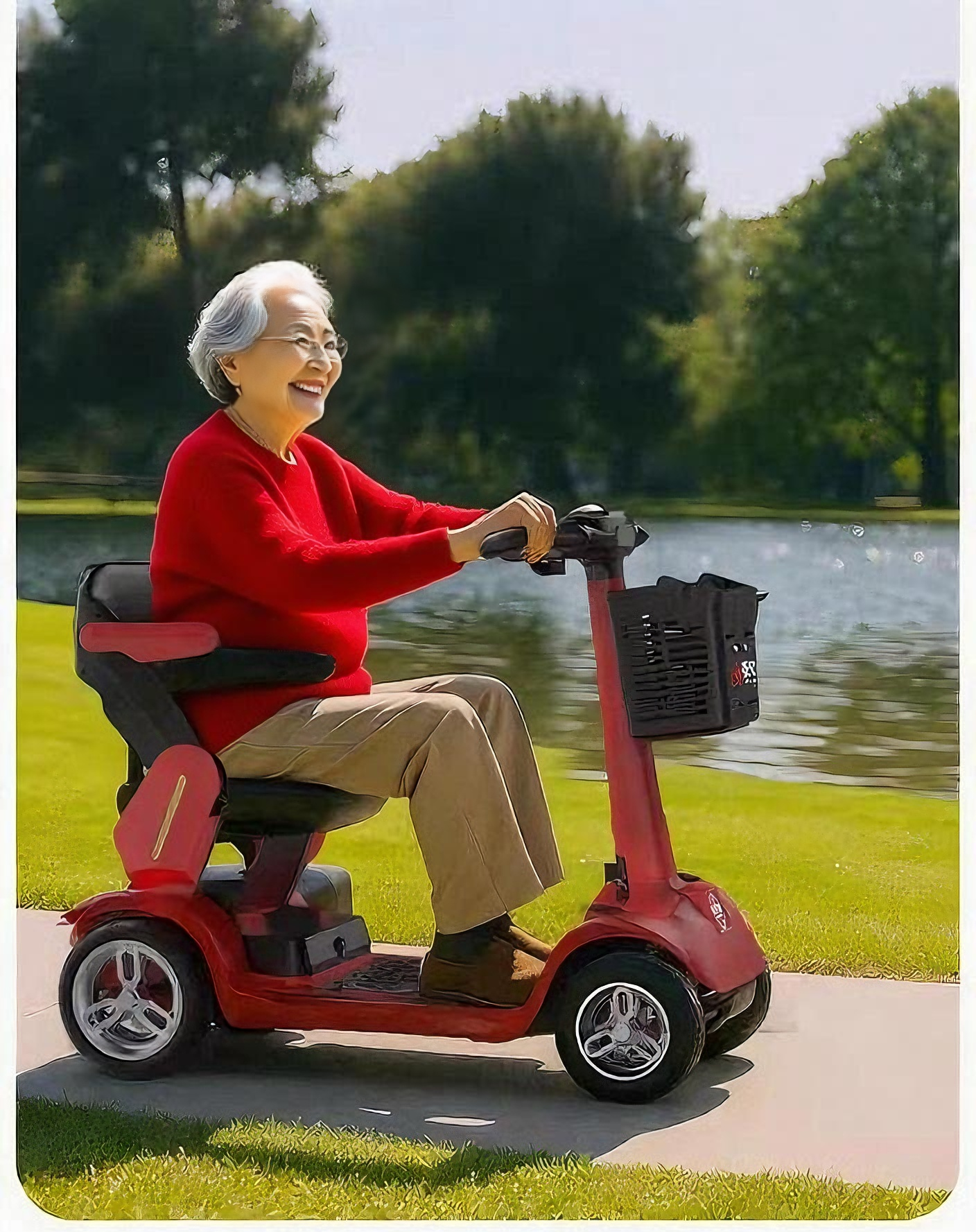 Us overseas warehouse shipment: Elderly lithium battery four-wheel mobility scooters, ROVORON, REYWMER, Paiseec, S3, W1,VankeHui