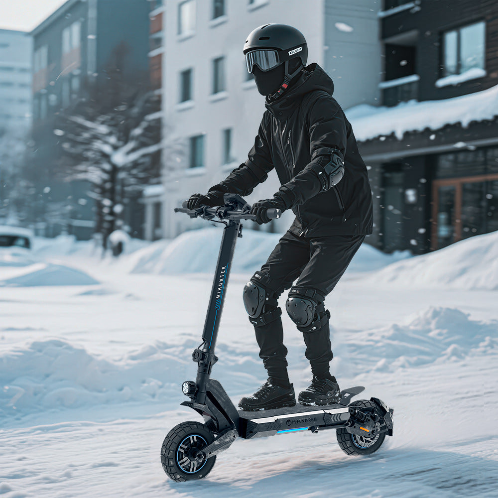 20AH Two-wheel lithium battery off-road dual-drive high-power electric scooter factory customization two-wheel adult folding off-road electric scooter