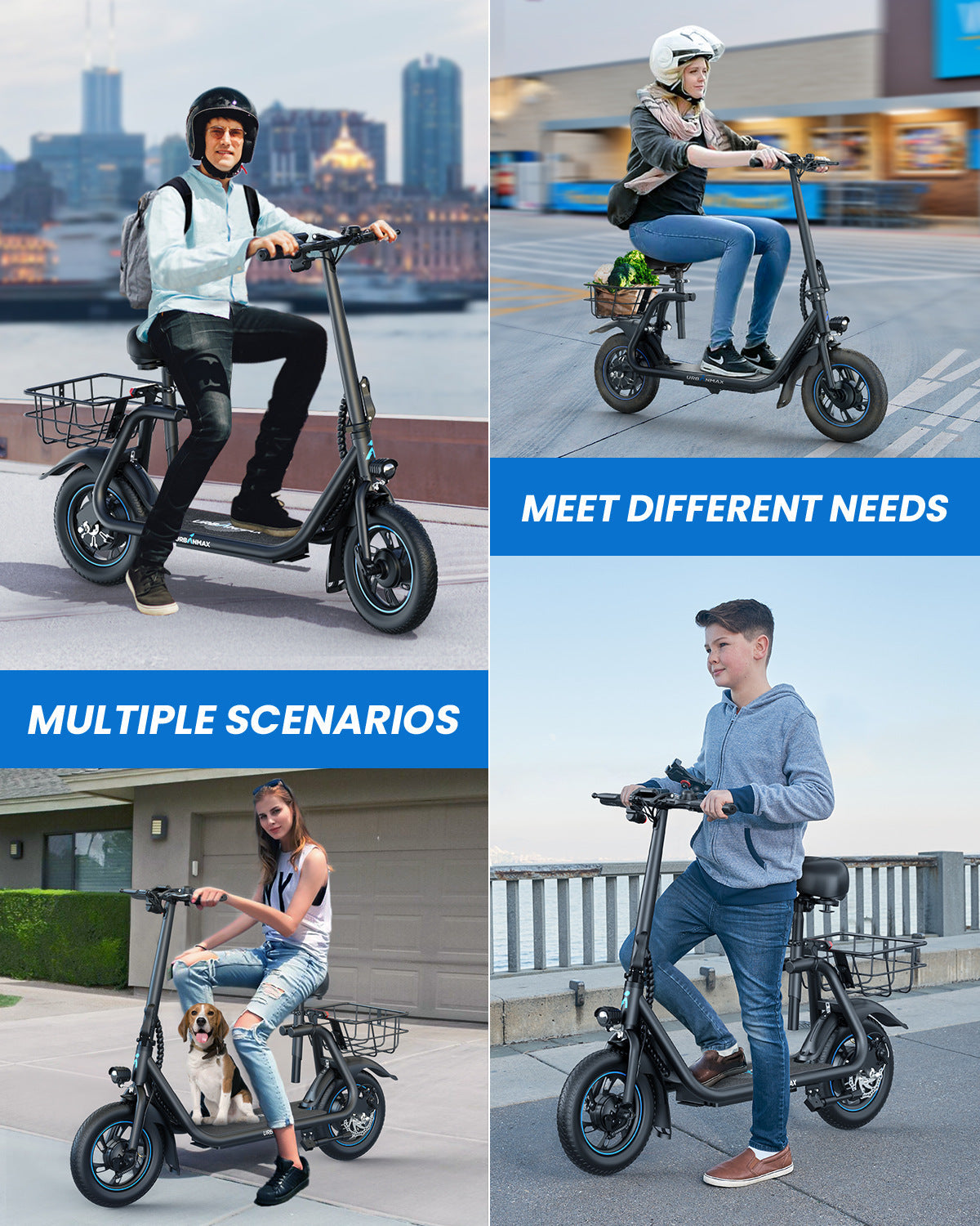 36V 500W electric small Harley-Davidson scooter, folding bike for commuting, E-scooter, adult scooter with power source factory