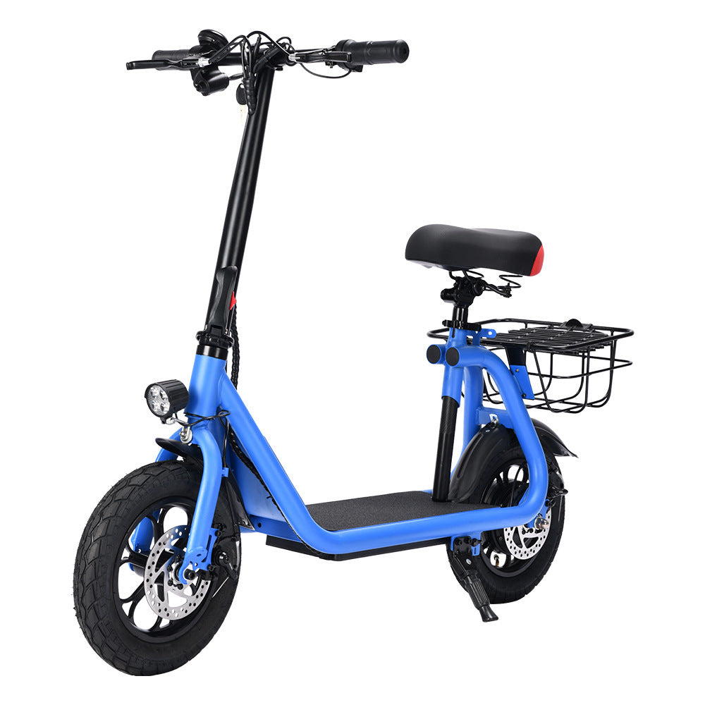 36V 500W electric small Harley-Davidson scooter, folding bike for commuting, E-scooter, adult scooter with power source factory