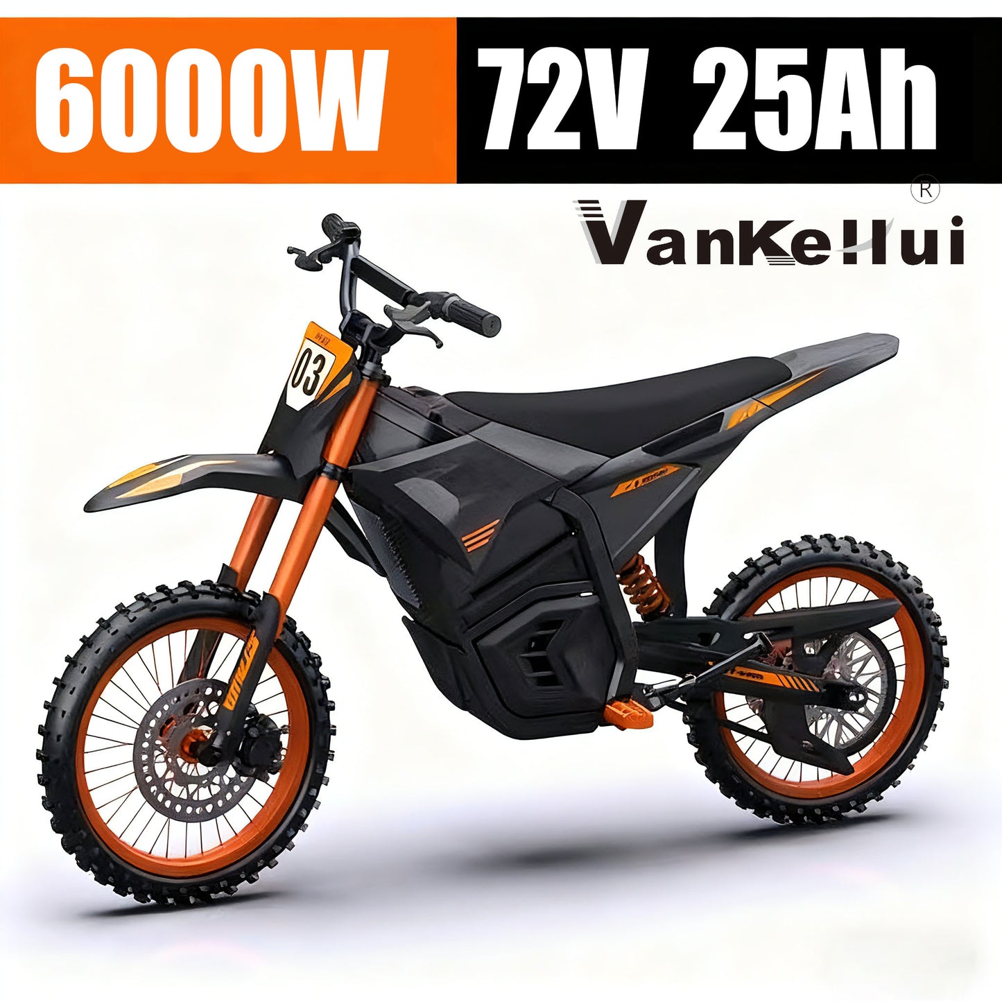 6000W 72V 25AH factory direct sales of cross-border Russian motorcycles, electric motorcycles, mountain bikes, off-road bikes and racing cars