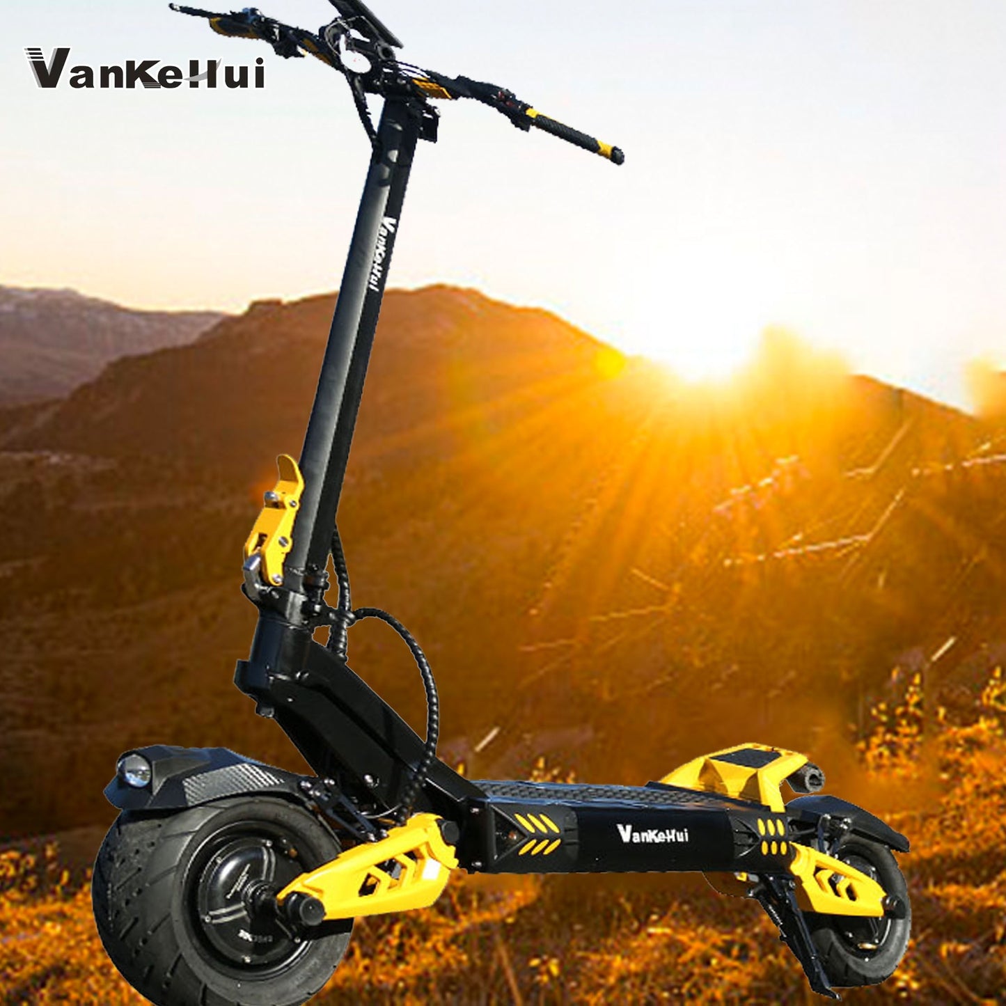 Dual drive 48V 21AH Two-wheel lithium battery off-road dual-drive high-power electric scooter factory customization two-wheel adult folding off-road electric scooter