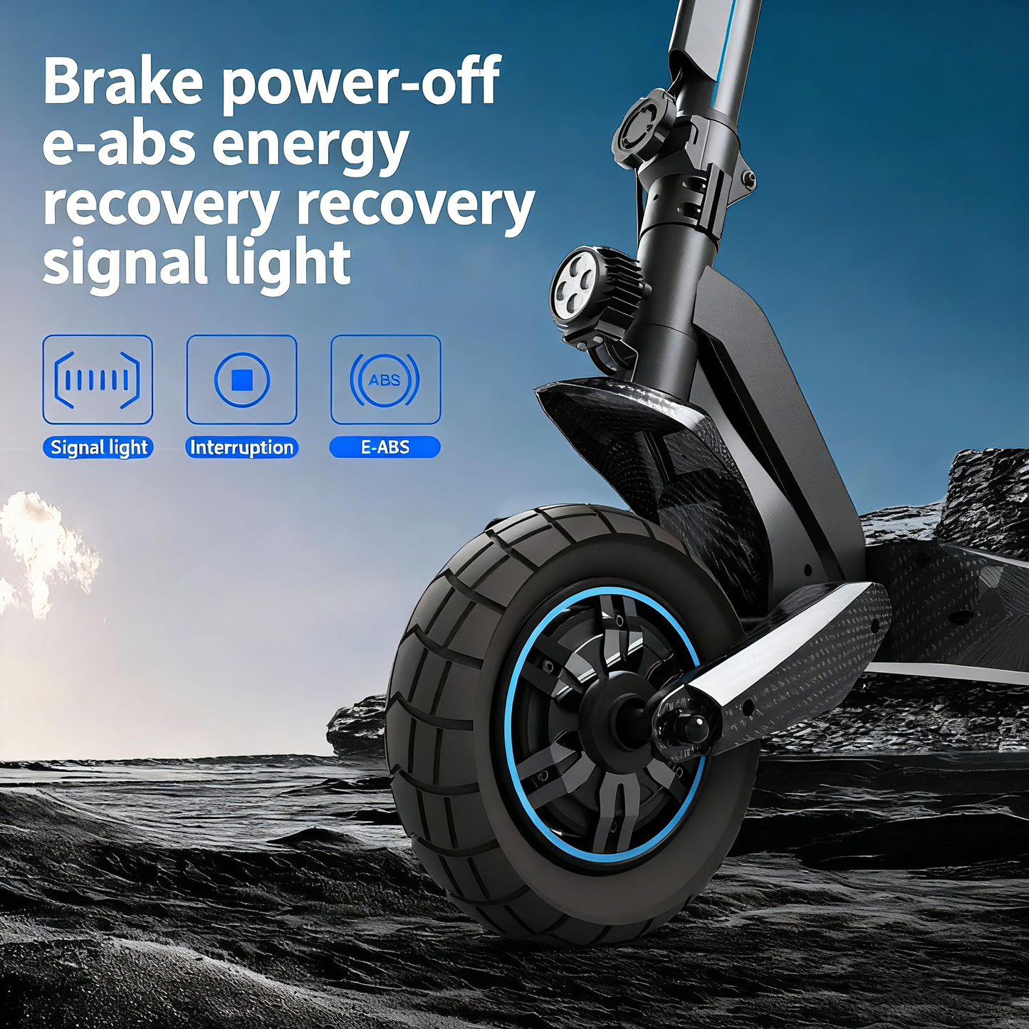20AH Customized two-wheel adult folding off-road electric scooters for off-road dual-drive high-power electric scooters from the factory