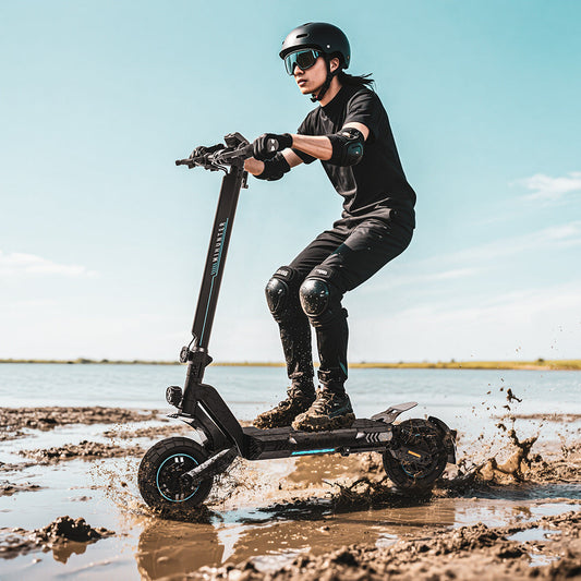 20AH Customized two-wheel adult folding off-road electric scooters for off-road dual-drive high-power electric scooters from the factory