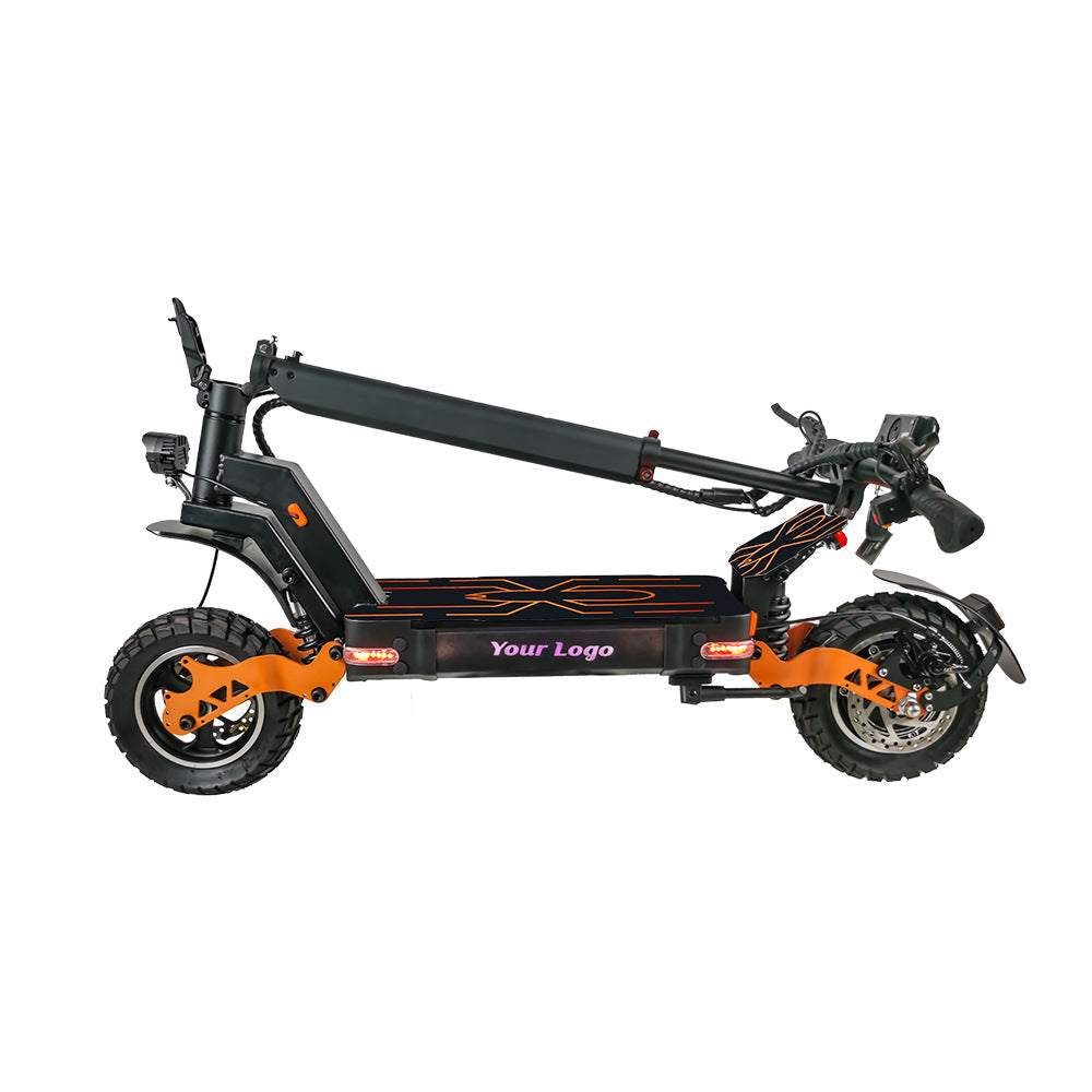 48v 20AH Dual-shock absorption off-road electric scooter, adult standing bike, high-power folding electric scooter, long range