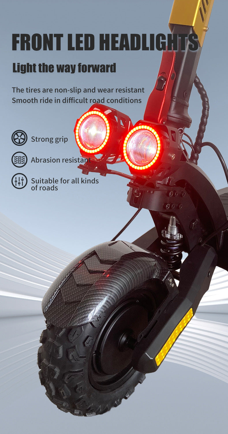 11-inch 48V20AH single and dual drive high-power electric scooter, 3500W adult outdoor high-speed long-range off-road vehicle, E-scooter two-wheeled commuter vehicle, lithium electric vehicle