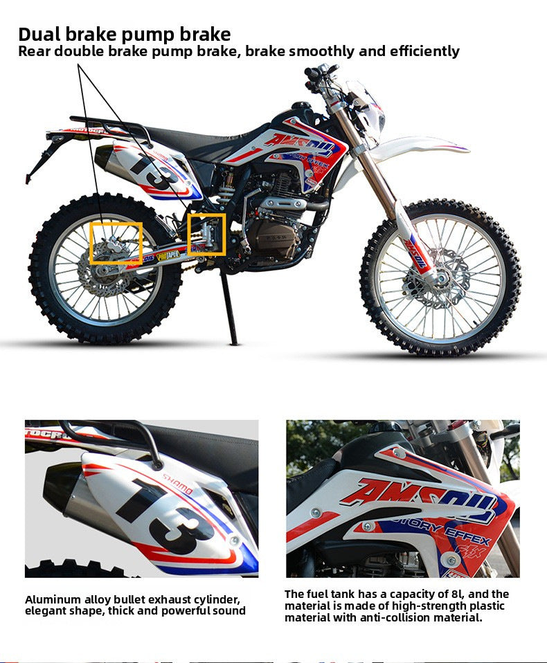 Factory direct sales of high-end 250Cc off-road motorcycles, national four-fuel injection M4, can be registered for mountain bike trails, motorcycles, electric motorcycles, mountain bikes, off-road bikes and racing cars