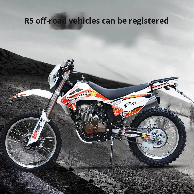 Factory direct sales: R5 off-road motorcycle with 250cc wheels, mountain racing, off-road vehicle, front and rear disc brakes vankehui