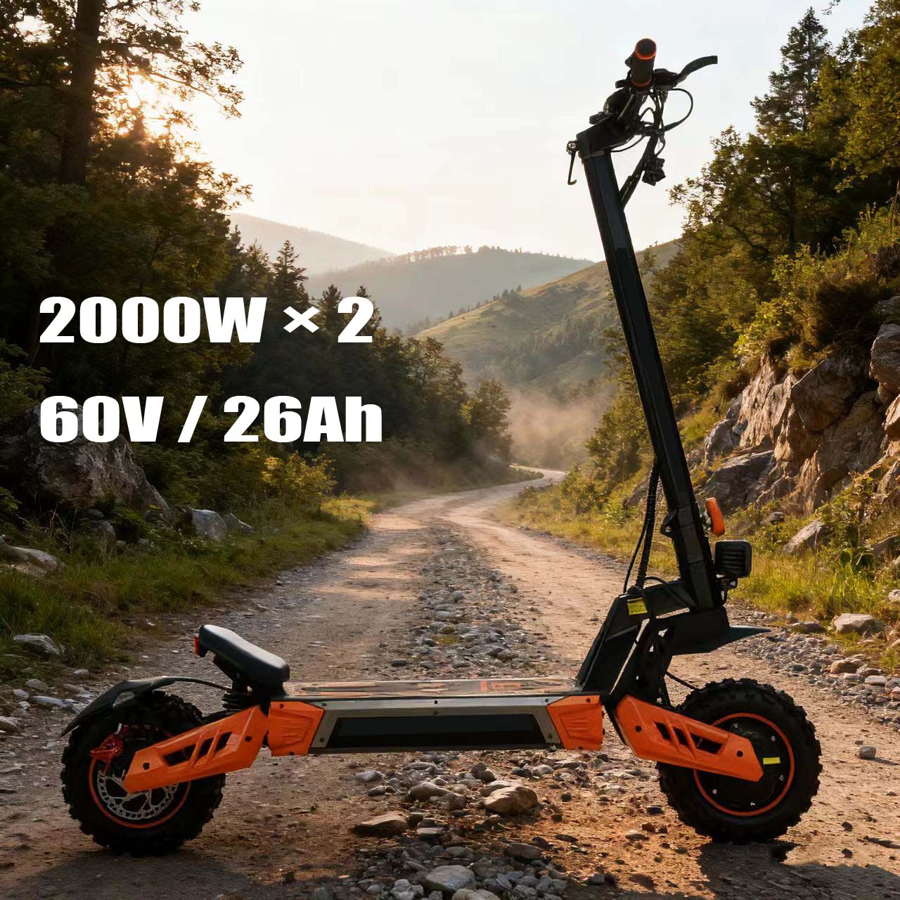 supporting OEM/ODM and LOGO customization，60V 26AHDual-drive lithium battery folding scooters, two-wheel flatbed scooters