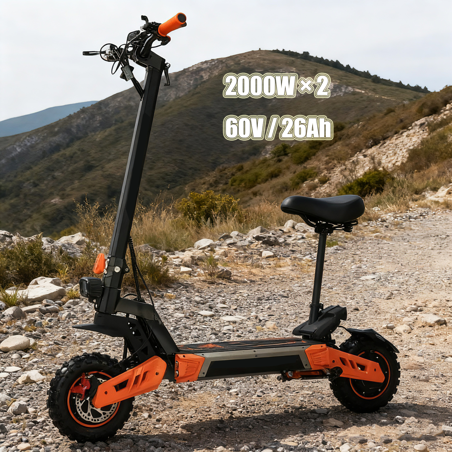 Supports OEM/ODM and LOGO customization, single-drive 48V 15AH lithium battery folding scooters, and two-wheel flatbed scooters