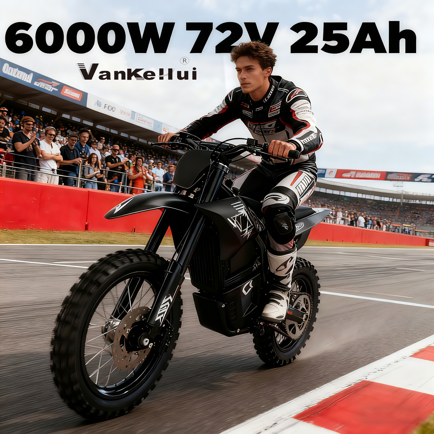 VankeHui，two-wheel electric motorcycles, 60V 2500W 27AH，Electric mobility scooter, unisex electric vehicle, long range, front and rear oil disc brakes