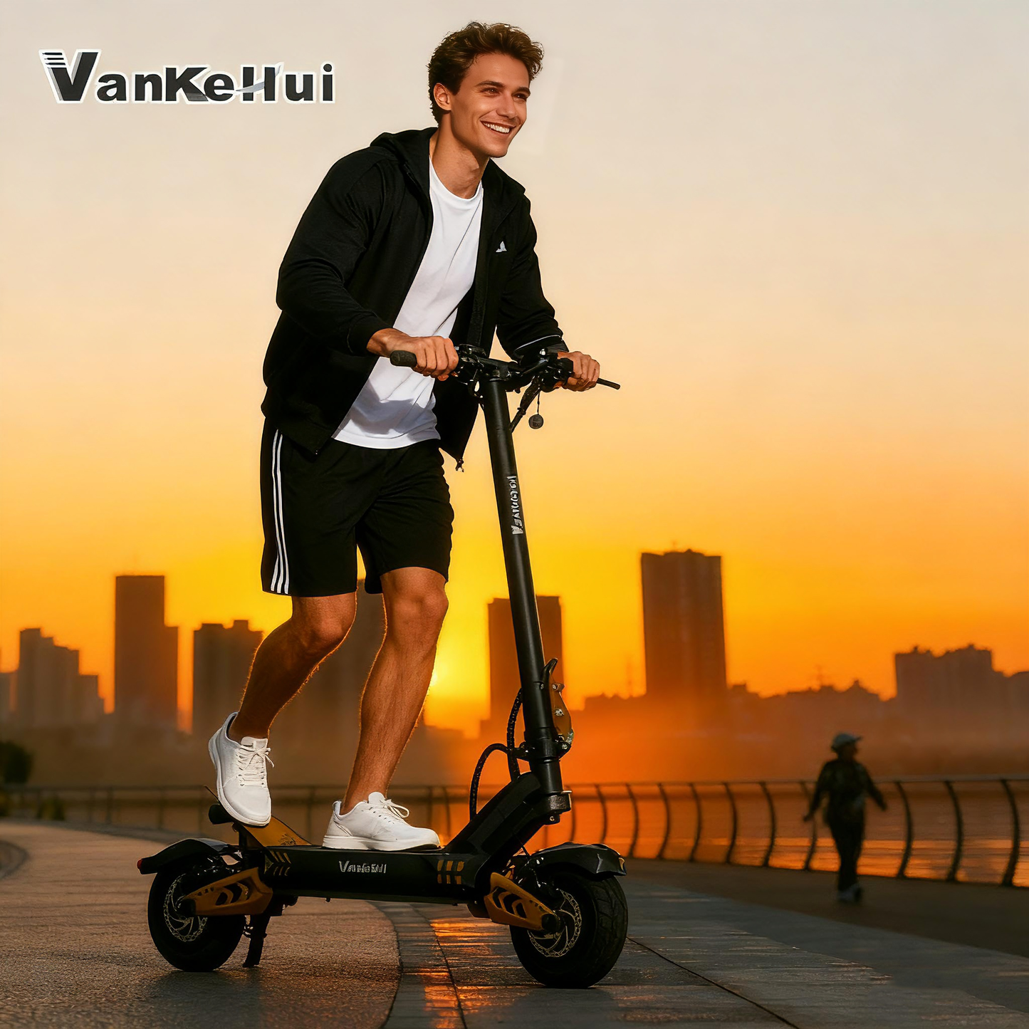 Dual drive 48V 21AH Two-wheel lithium battery off-road dual-drive high-power electric scooter factory customization two-wheel adult folding off-road electric scooter
