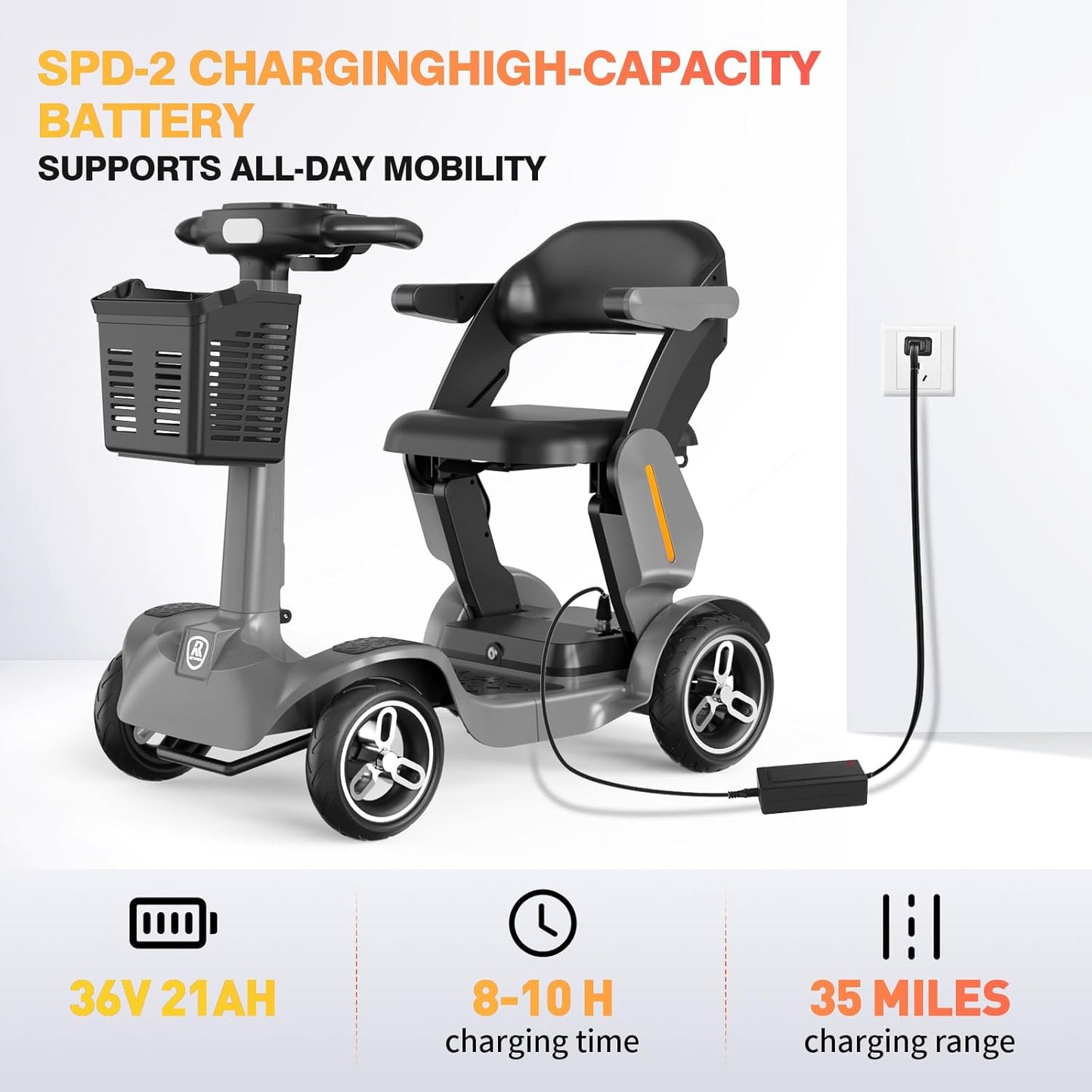 Four-wheel lithium battery commuter vehicle