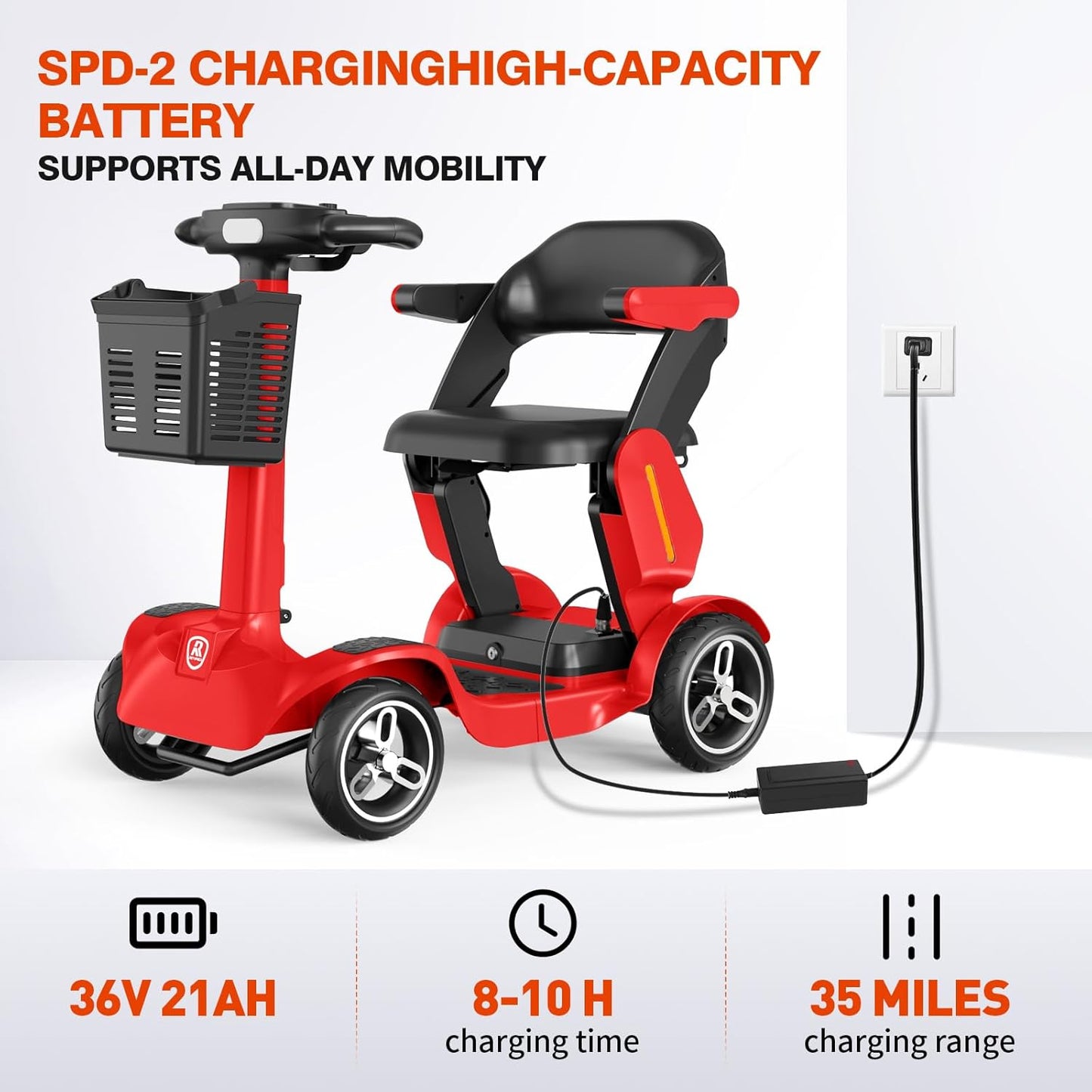 Four-wheel lithium battery commuter vehicle