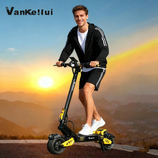 Dual drive 48V 21AH Two-wheel lithium battery off-road dual-drive high-power electric scooter factory customization two-wheel adult folding off-road electric scooter