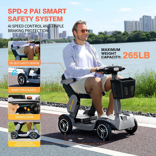 Four-wheel lithium battery commuter vehicle
