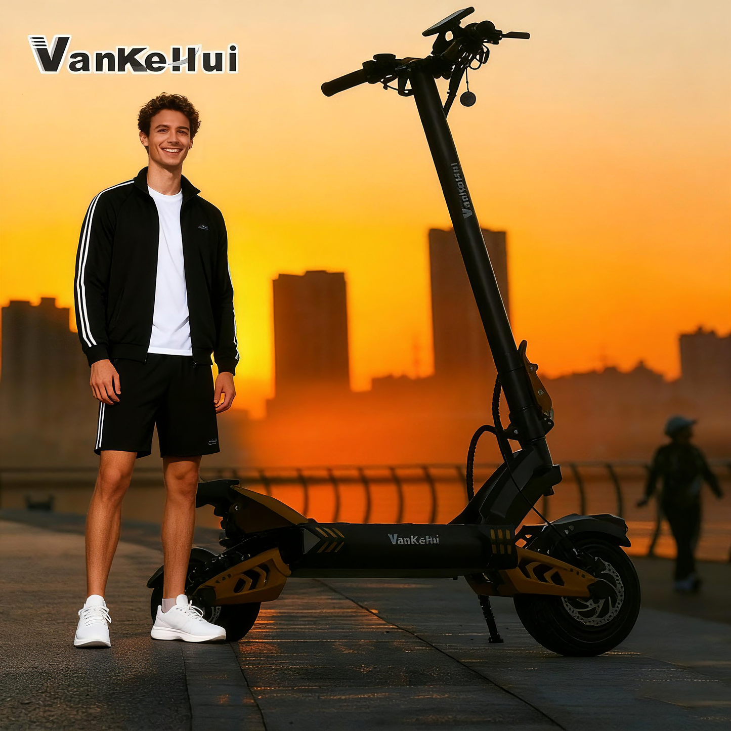 Dual drive 48V 21AH Two-wheel lithium battery off-road dual-drive high-power electric scooter factory customization two-wheel adult folding off-road electric scooter